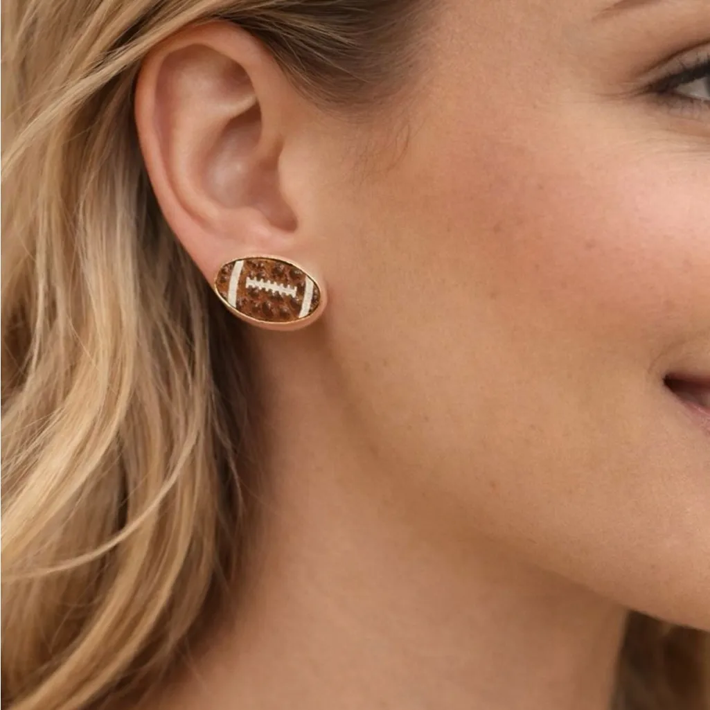 NWOT Football Earrings Lot 2 Pairs - Image 2