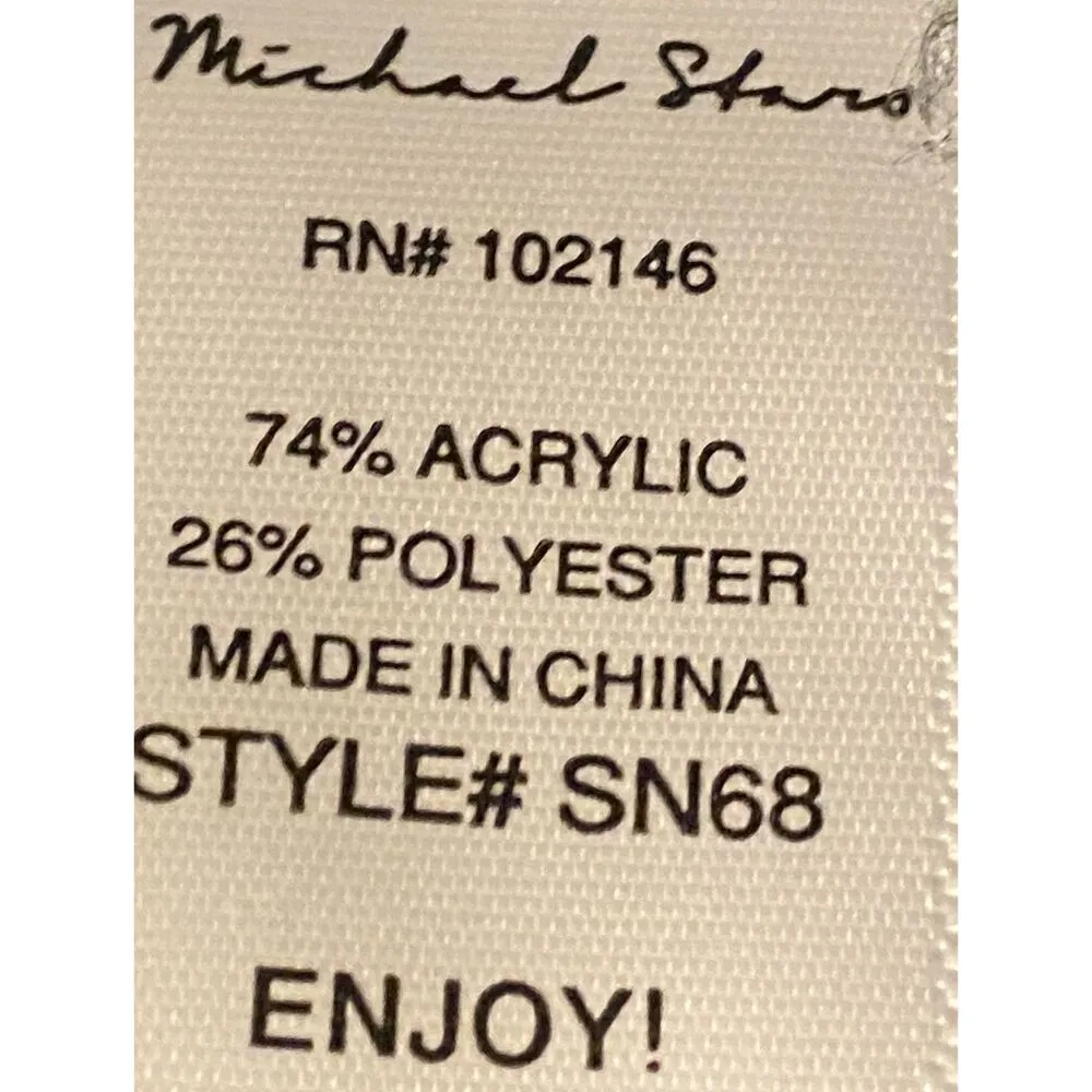 Michael Stars Grey Block Color Long Sleeve High Collar Sweater Women's Sz Small - Image 14