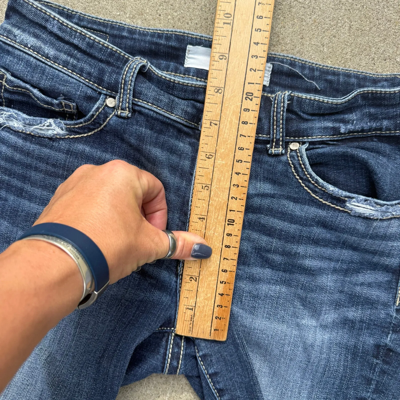 Buckle BKE Payton Size 26 Bermuda Jean Shorts 8" Inseam *HEMMED - Image 7