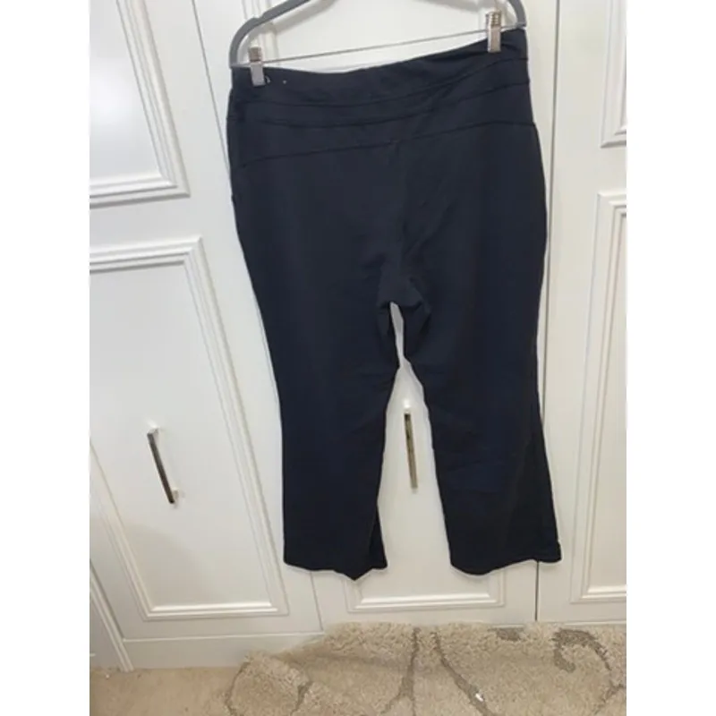 Made for Life Women's Black Sweatpants 1X Casual Drawstring Waistband Pockets - Image 5