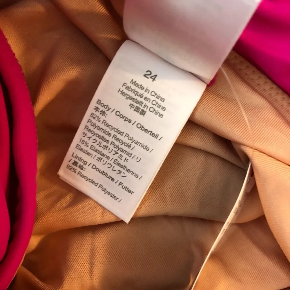 J Crew Ruched Sweetheart Full Coverage One-Piece Swimsuit Pink 24 - Image 4