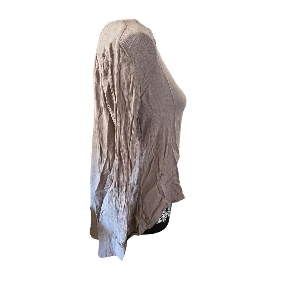 Honey Punch Long Sleeve Shirt Quarter Button - Image 4