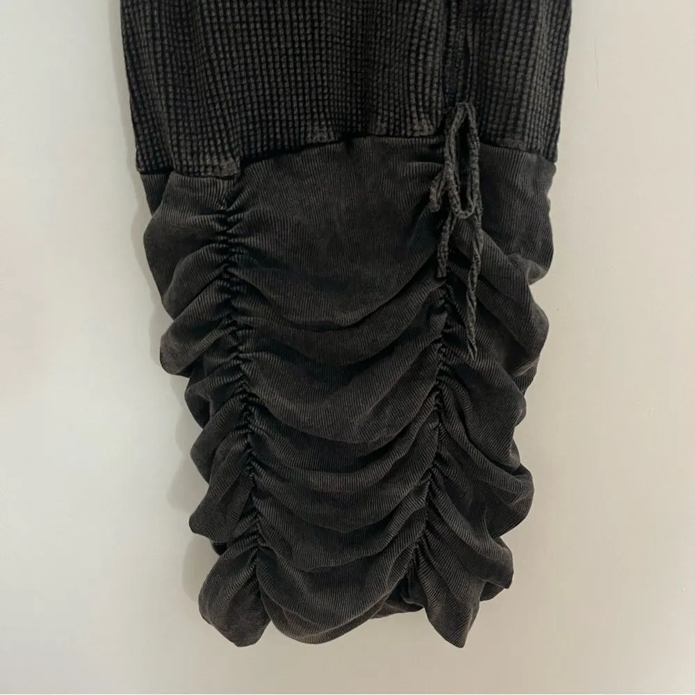 FREE PEOPLE FP ONE Katya Thermal Ruched Mini Dress SZ M NWT Coca Cola - Image 5