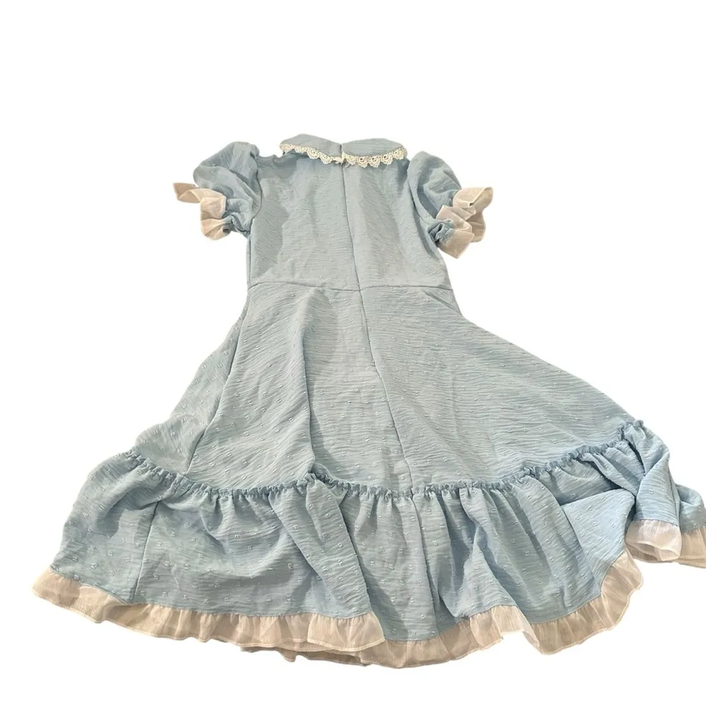 Axvinel Grady Twins Costume Lolita Dress Blue Size XS - Image 3