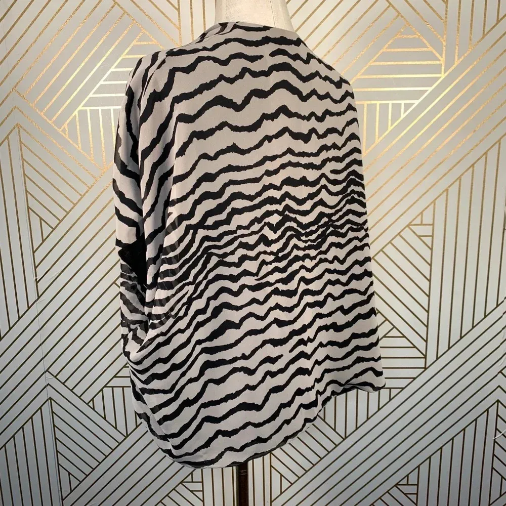 Joseph Ribkoff Zebra Print Open Front‎ Kimono Top - Image 5