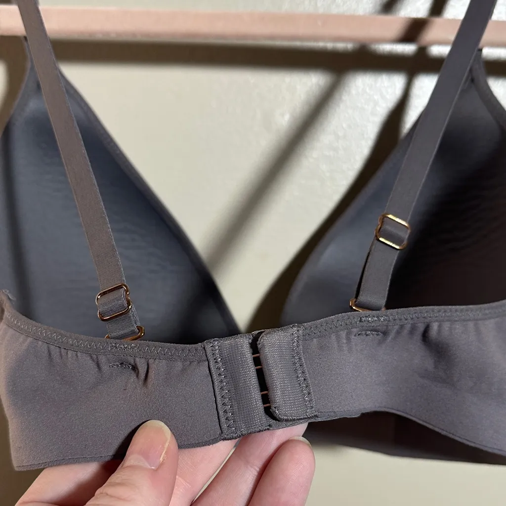 Aerie Gray Full Coverage Wireless Bra | 32C - Image 3