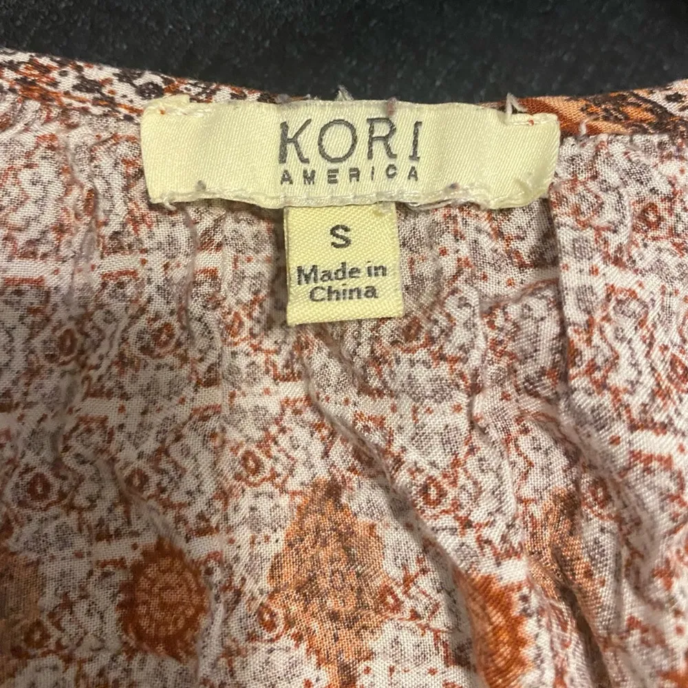 Kori America boho tunic blouse in small - Image 4