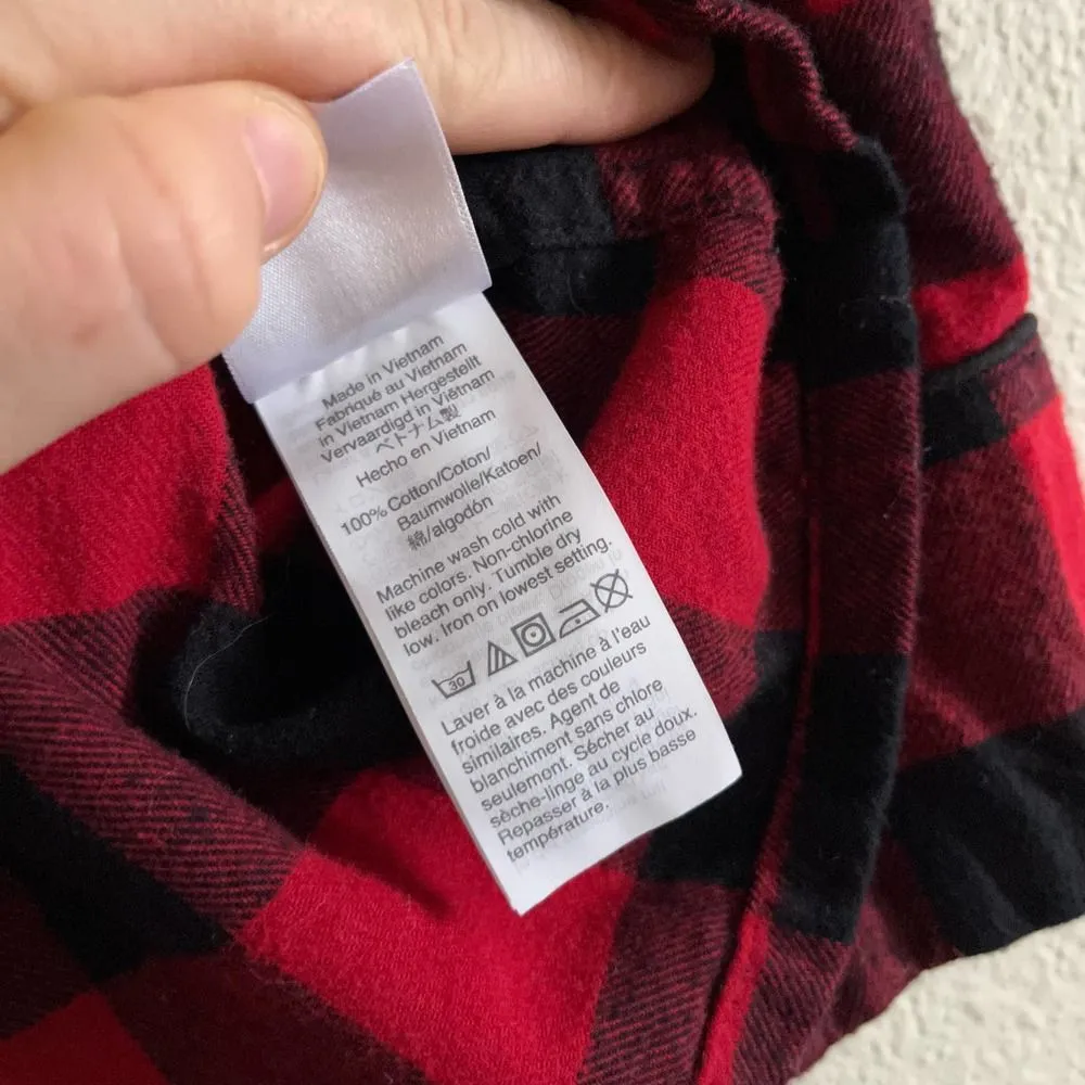 Flannel J Crew Women's Pajama PJ Top - Image 7