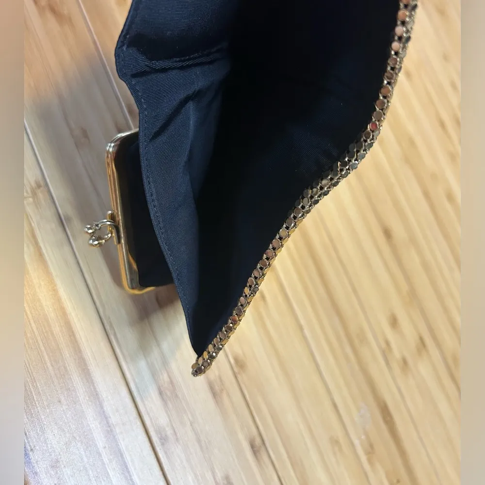 Vintage Whiting & Davis Gold Metal Mesh Wallet Change Purse - Image 6