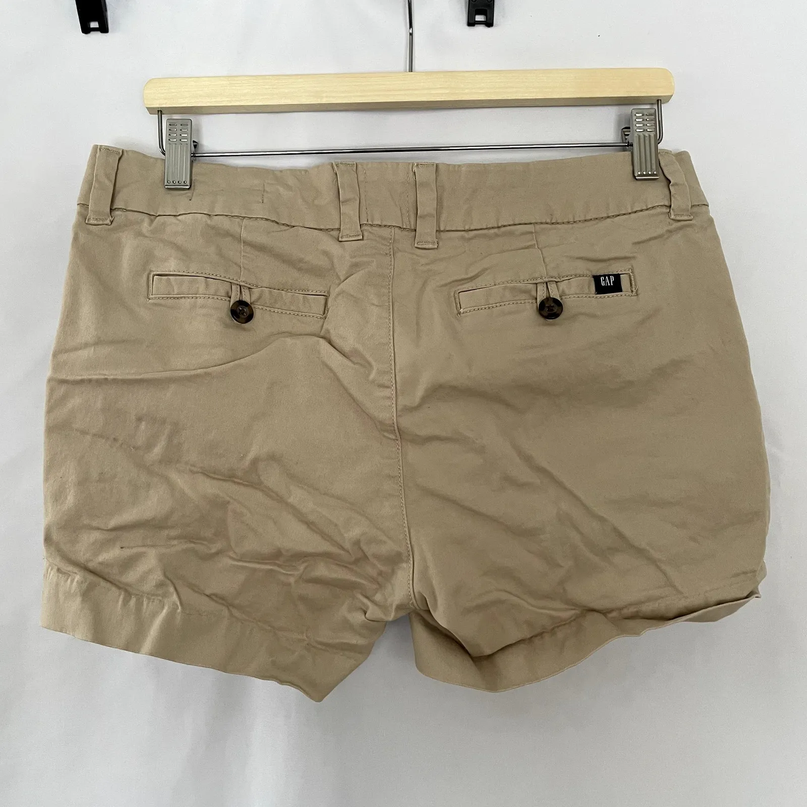 GAP khaki 6 relaxed girlfriend summer shorts pockets 4 inch inseam 90s style - Image 5