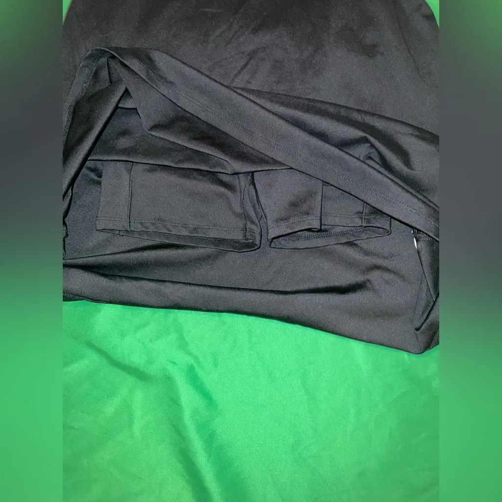 Madewell Flex Fitness Black Mini Halter Active Dress size XXS Shorts Underneath - Image 7