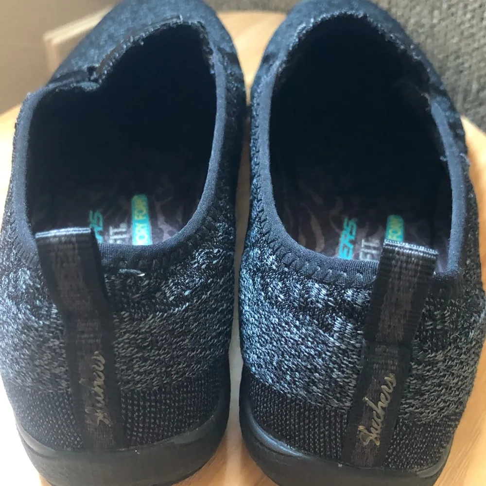 Skechers Black Comfy Strolling Slip On Memory Foam Womens Athletic Walking Sz 7 - Image 7