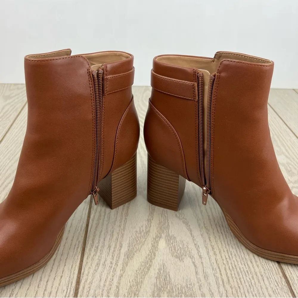 Giani Bernini Women's Trumann Memory Foam Block Heel Dress Booties 10M Cinnamon - Image 5