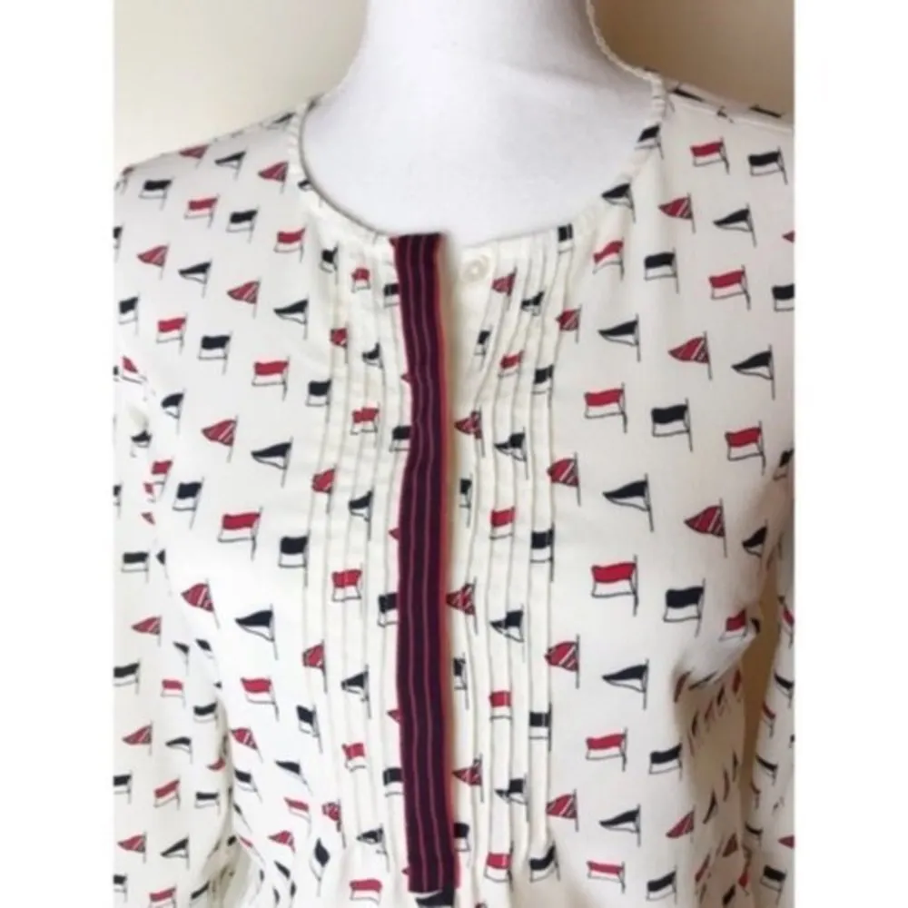 Talbots • Red White Blue Flag Blouse / Patriotic - Image 35