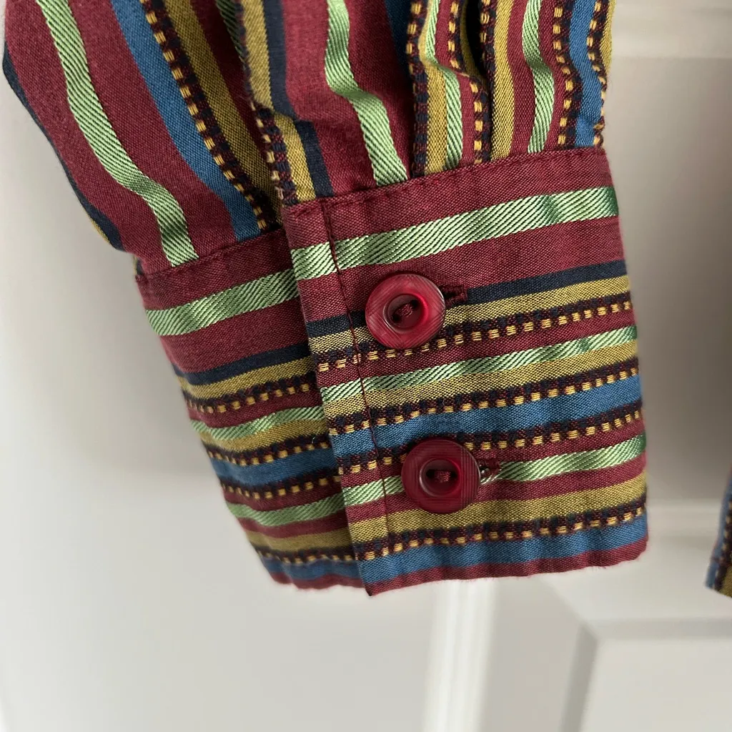 Koret Striped Shirt Red Green Multi Size M Size M - Image 6