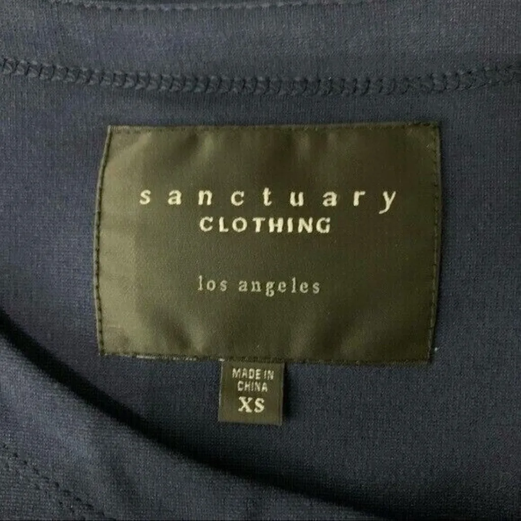 Sanctuary Jacket‎ XS Blue Zip Up Casual Streetwear Essential - Image 5