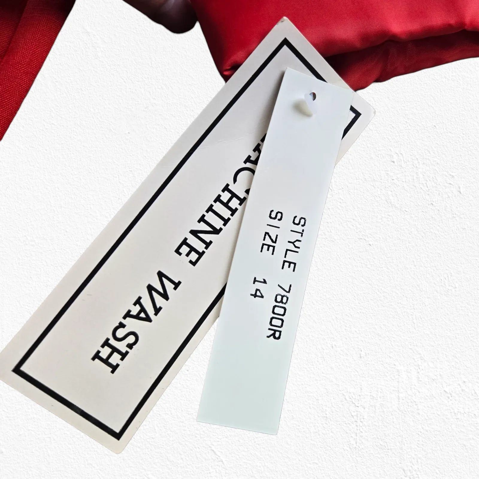 1980s Vintage Red Oversized Single Button Power Suit Jacket Blazer Size 14 - Image 7