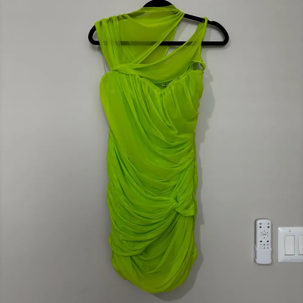 House Of CB Adrie Mini Dress Size XL Green Mesh Mini Dress - Image 4