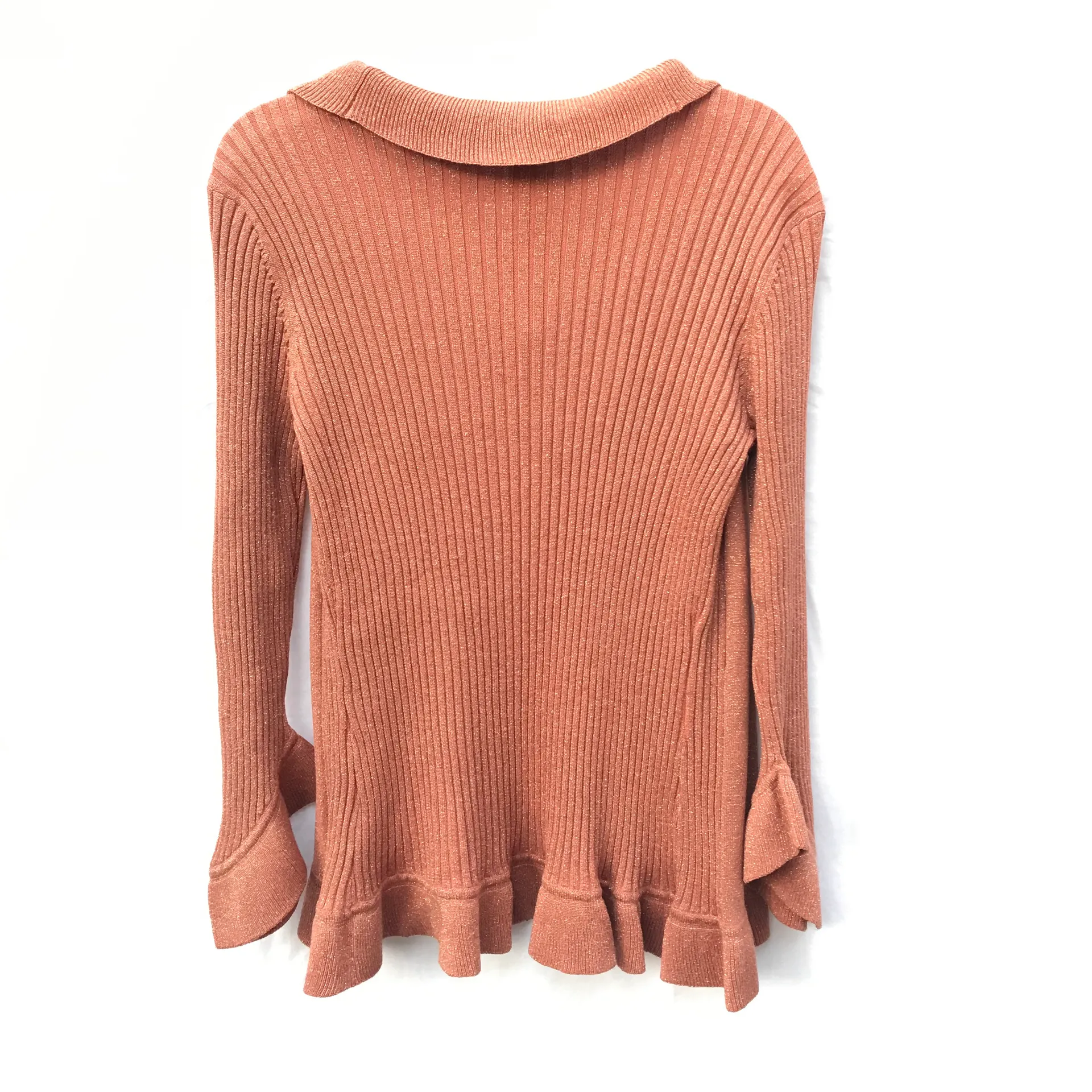 NWT S  Women’s Festive Holiday Cardigan Sweater Jacket Sparkly Silk Metallic Pastel - Image 2