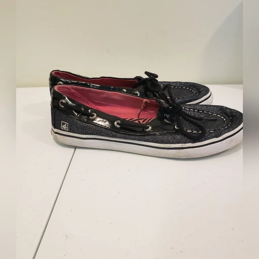 Sperry Black Canvas Boat Shoes - Image 3