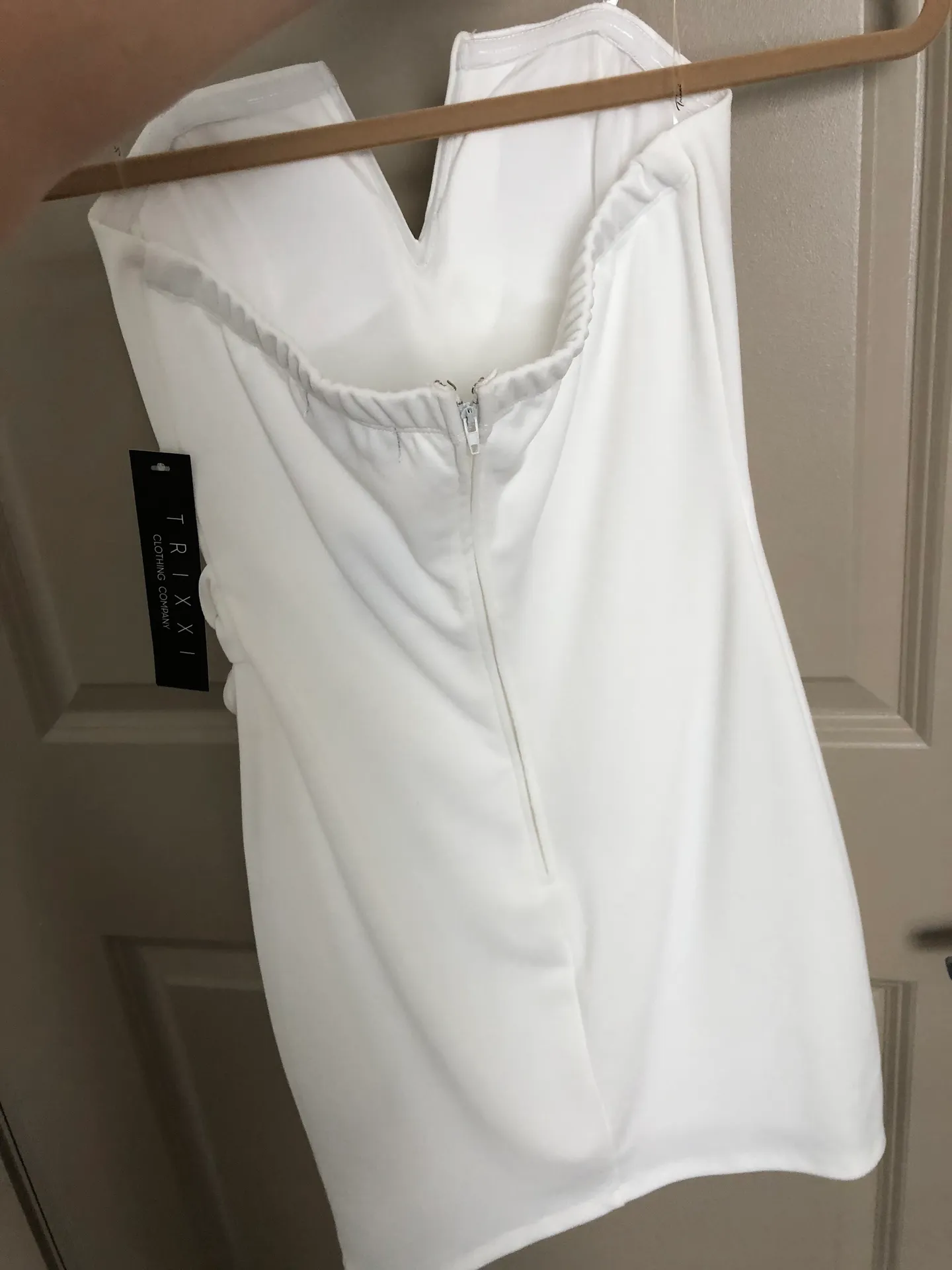 Trixxi White Tie Dress - Image 2