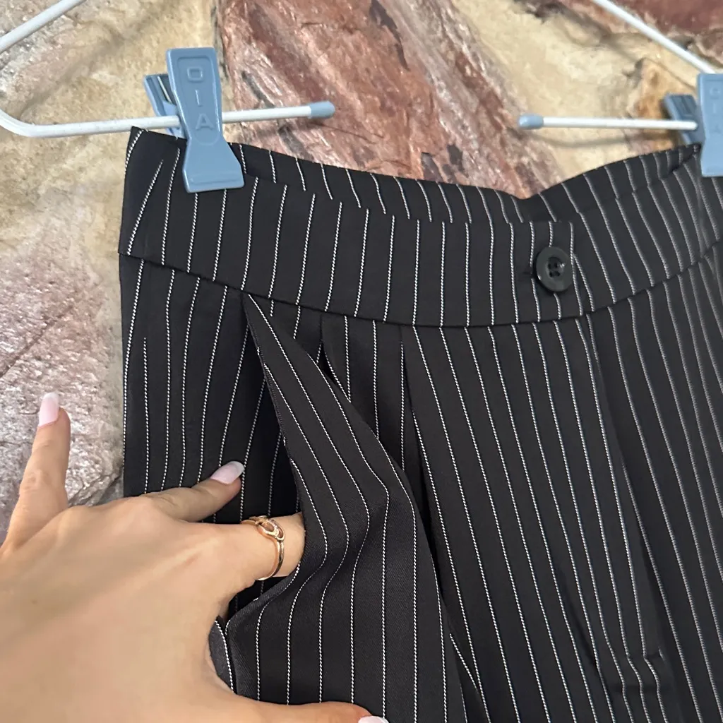 Commense Relaxed Striped Suit Pants Set size medium Black - Image 3