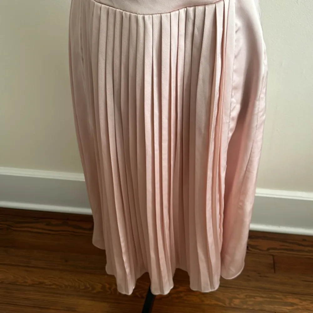Great Jones Ruffle V Neck Pale Pink Dress Size 6 - Image 5