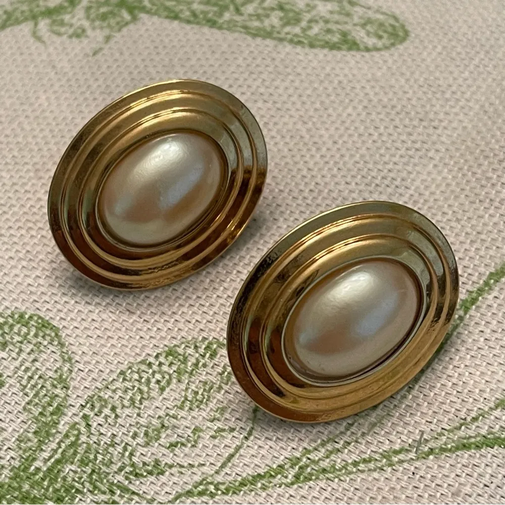 vintage 80s pierre cardin Earrings - Image 2