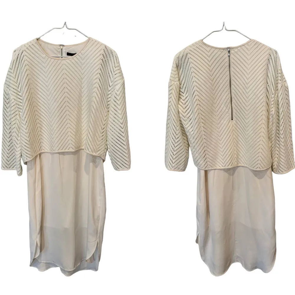 Tibi open-stitch overlay dress (S) - Image 3