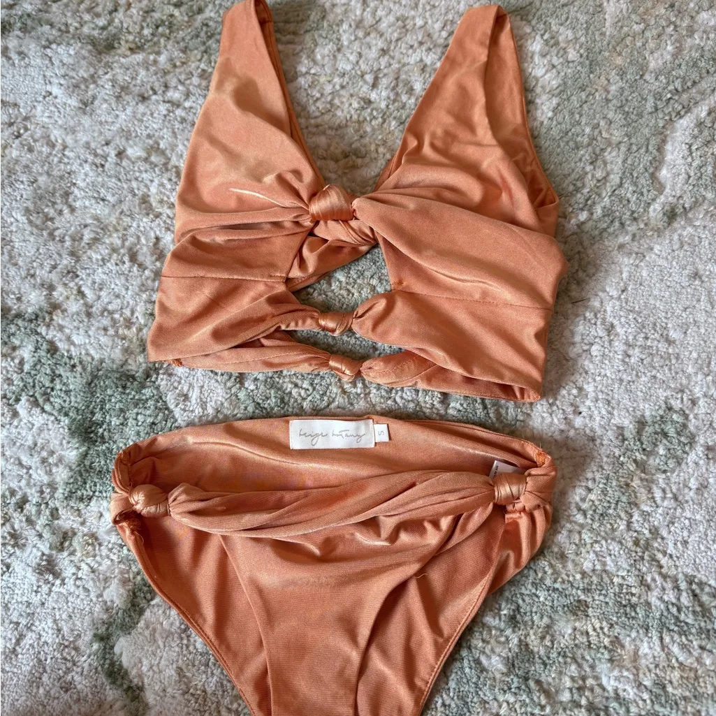 Elegant Orange Bikini Set - Image 3