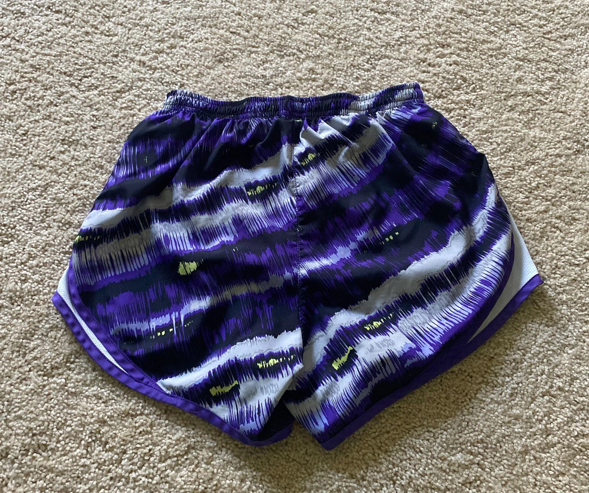 Purple Patterned Tempo Running Shorts - Image 2