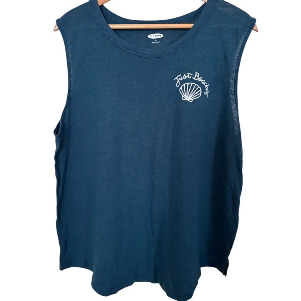 💥 Old Navy Just Beachy Linen Tank Top - Image 2