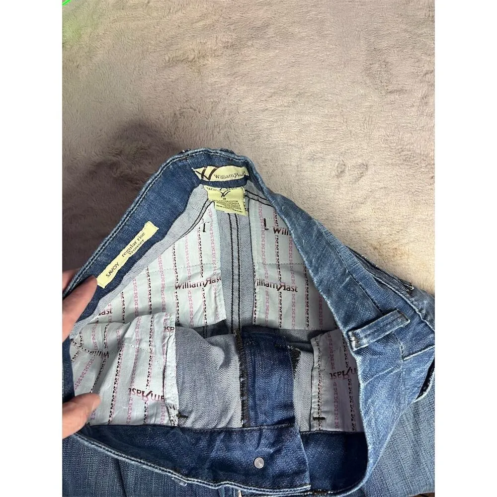 William Rast Women's Bootcut Jeans Size 30 Blue Distressed Low Rise - Image 9