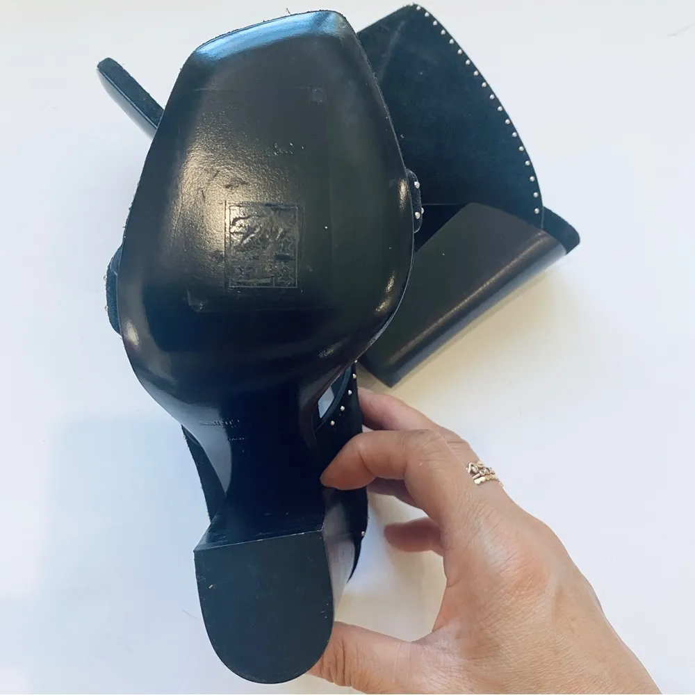 Saint Laurent Paris block sandal heels - Image 6