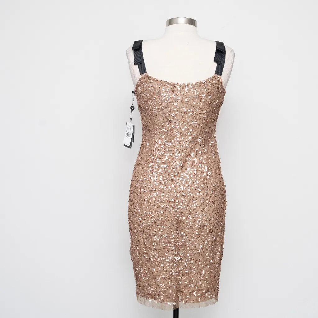 Adrianna Papell - Sequin Bow Straps  Dress - Image 3