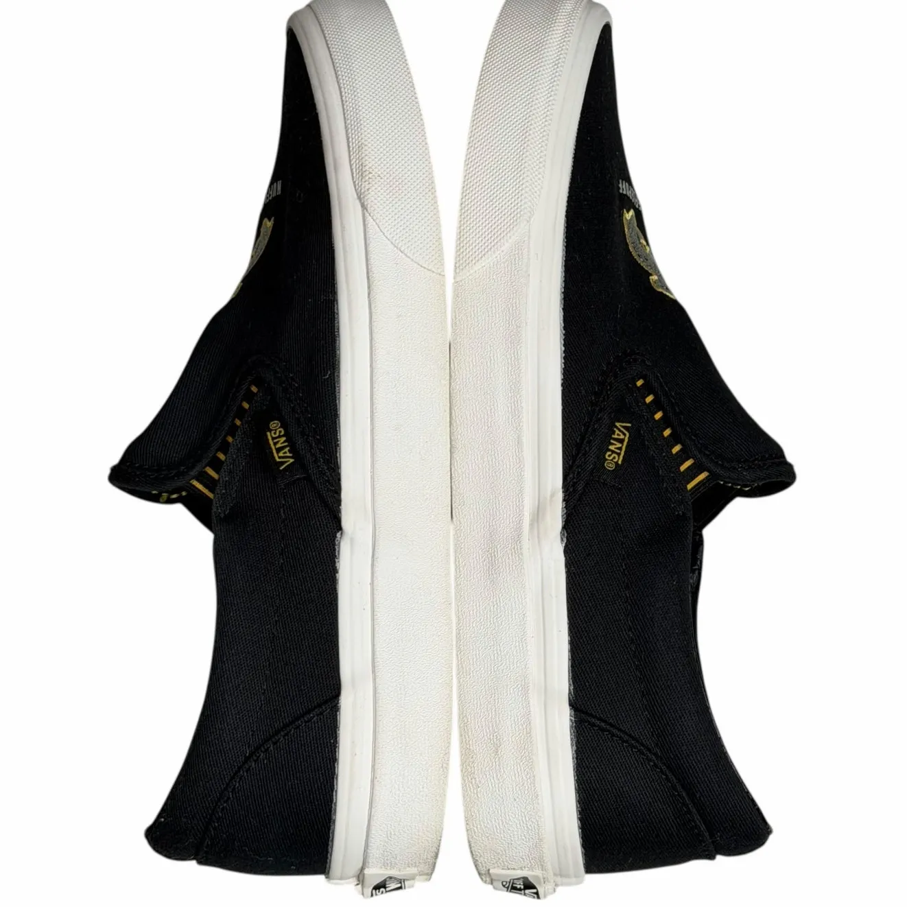 Vans x Harry Potter Shoes Womens 7.5 Black Hufflepuff Classic Slip On Streetwear - Image 8