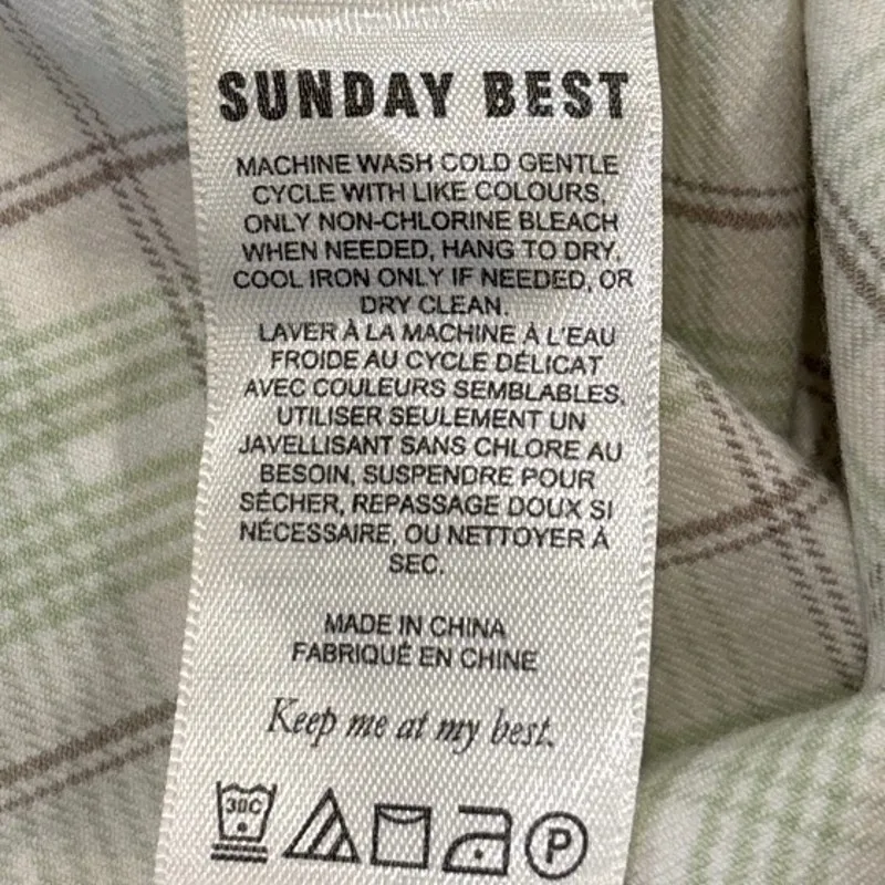 NEW Aritzia Sunday Best Tatiana Lola Green Plaid Slit Straight Mini Skirt Size 2 - Image 9