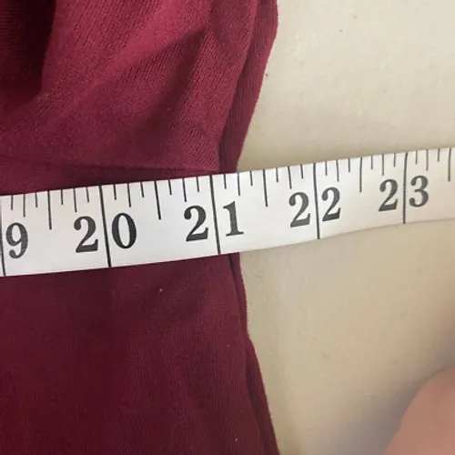 J. Jill Ponte Shirt Womens XL Red Viscose Rayon Blend 3/4 Sleeve Pockets - Image 9