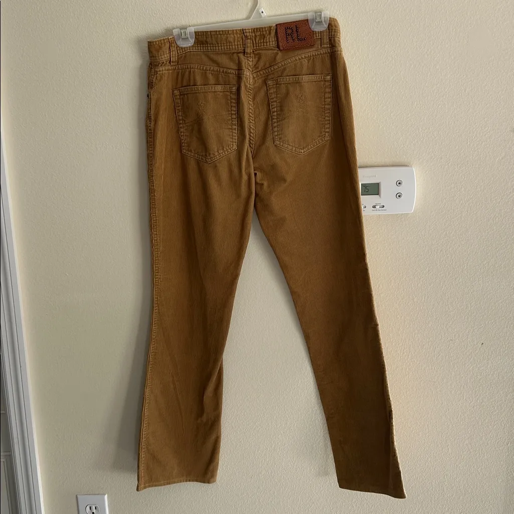 Ralph Lauren sport vintage 90’s Y2K corduroy dark tan boot cut cotton pants 4 - Image 6