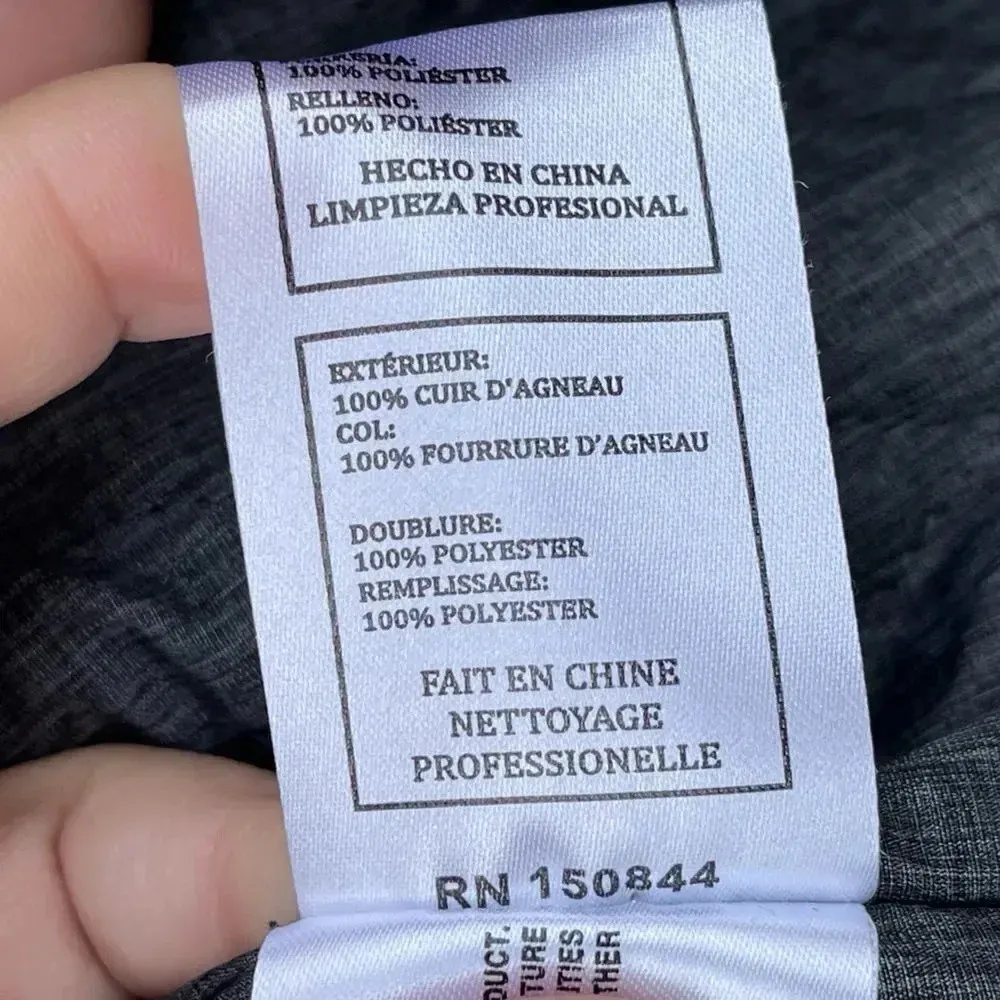 Doma leather lamb tan jacket size medium - Image 13