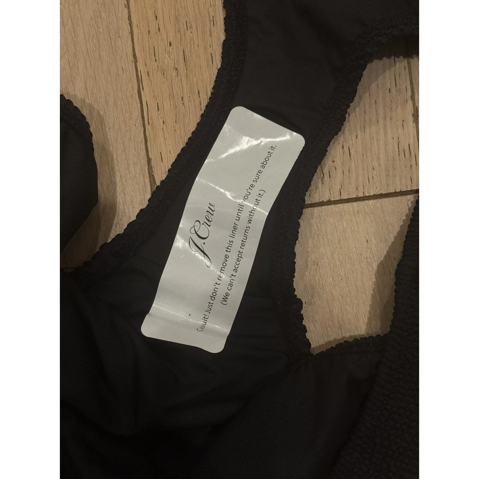 J. Crew Textured‎ Hipster Full-Coverage Bikini Bottom Black NWT Plus Size 3X - Image 7