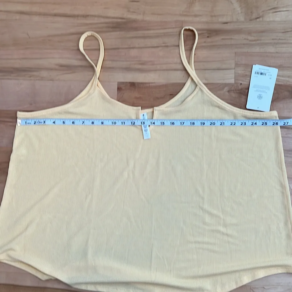 Athleta Wind Down Yellow Waffle Sleeveless Sleep Cami Top  - NWT - Image 9