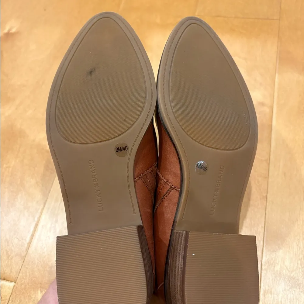 New Lucky Brand Lenci leather shoes booties brown sz 9 - Image 7