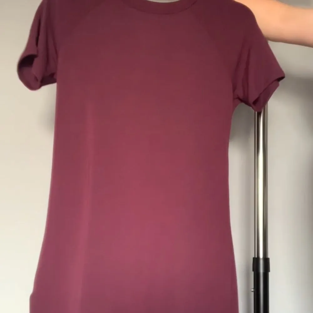 Garage Maroon Criss-Cross Short-Sleeve Dress - Image 2