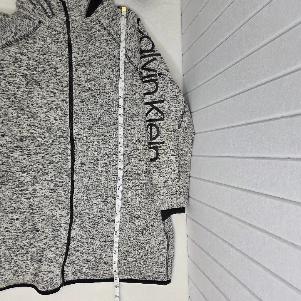 Calvin Klein‎ Performance Gray Hooded Zip up Jacket Size M - Image 8