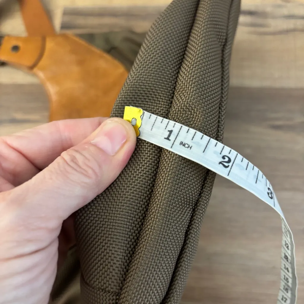 Eddie Bauer Nylon Leather Crossbody Bag Purse - Image 9