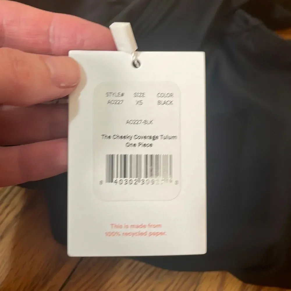 Andie The Cheeky Tulum One Piece Swimsuit Black size‎ XS NWT - Image 6