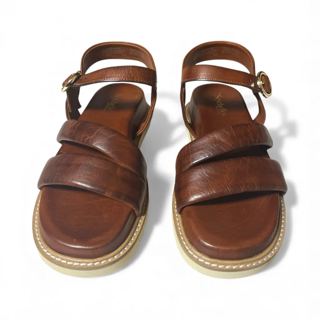 Seychelles  Tangelo Leather Wedge Sandals - Image 3