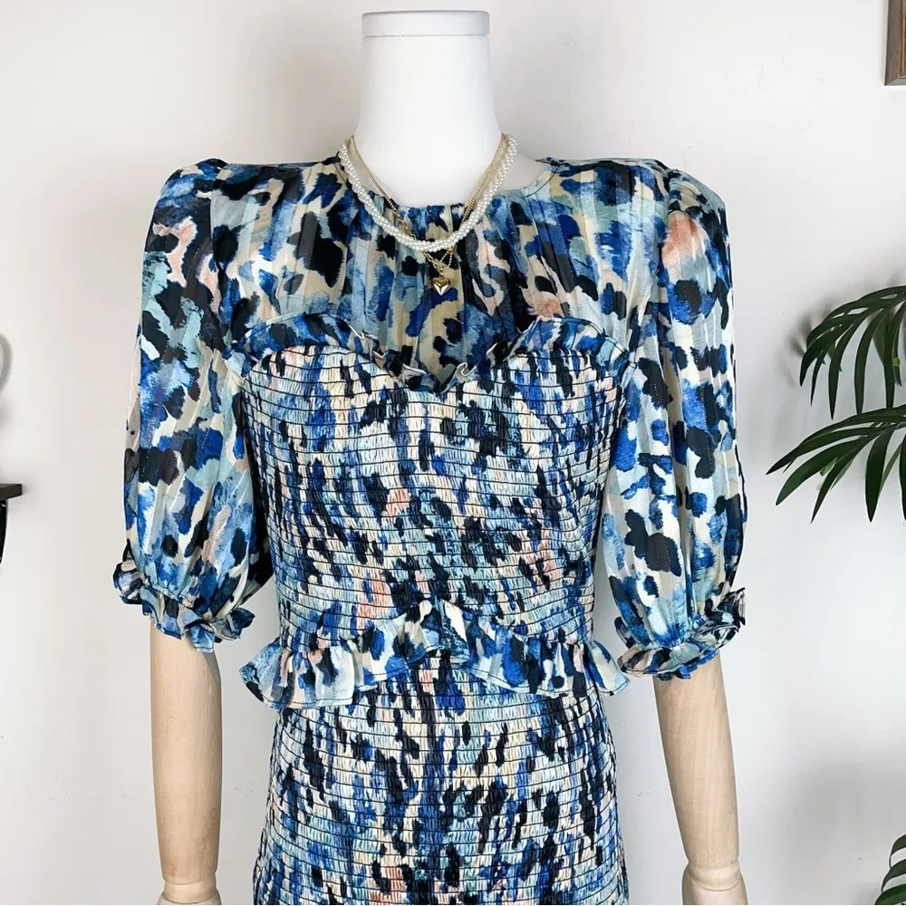 Elliatt Incubus Mini Dress in Blue Multi Size Small NWT - Image 9