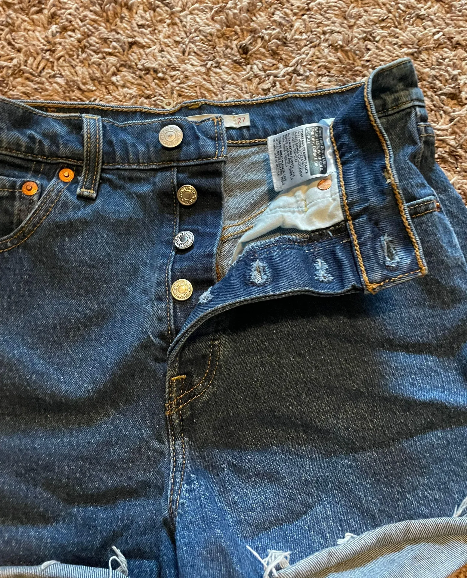 Dark Wash Jean Shorts - Image 3